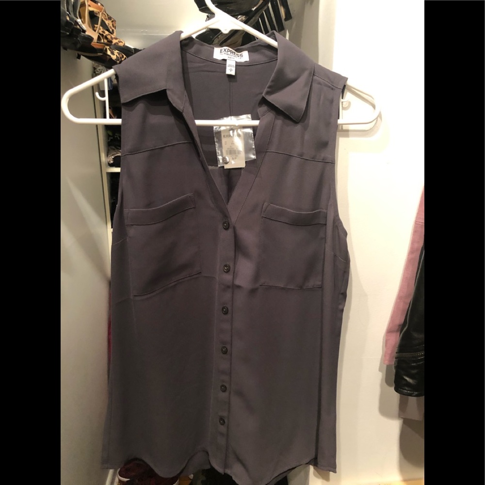 Express button down blouse